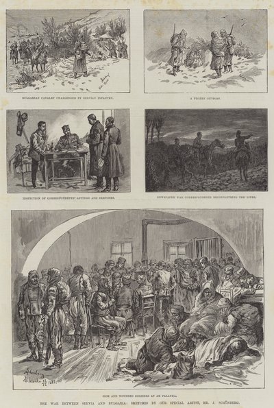 La Guerra entre Serbia y Bulgaria de Johann Nepomuk Schonberg